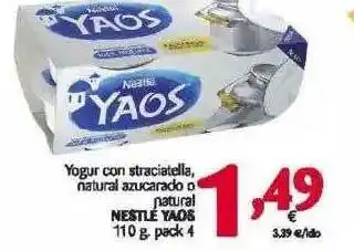 Alimerka Yogur Con Straciatella Natural Azucarado O Natural Nestle Yaos oferta