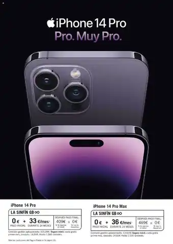Yoigo Iphone 14 pro iphone 14 pro max oferta
