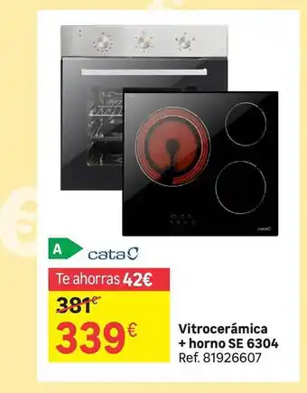 Leroy Merlin Cata vitrocerámica + horno se 6304 oferta