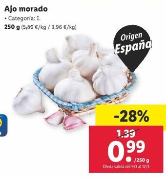 Lidl Ajo oferta