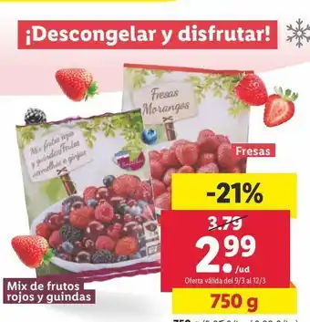 Lidl Frutas del bosque oferta