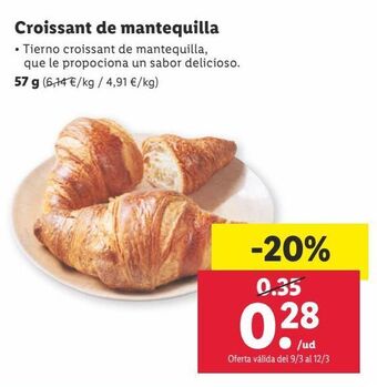 Lidl Croissants de mantequilla oferta