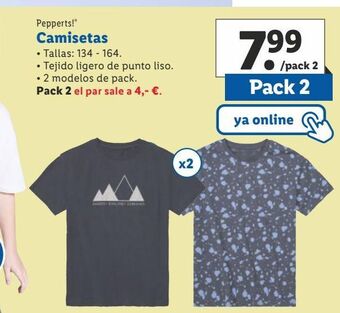 Lidl Camiseta pepperts oferta