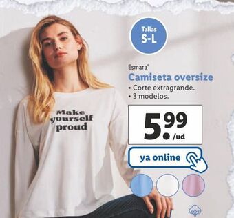 Lidl Camiseta esmara oferta