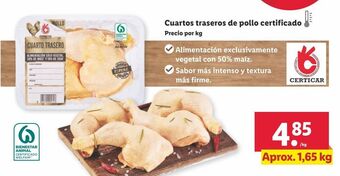 Lidl Cuartos de pollo oferta