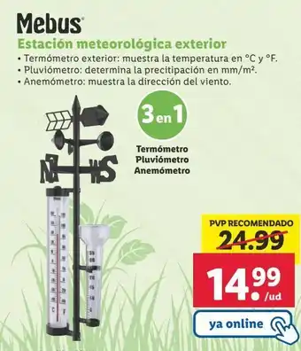 Lidl Estación meteorológica oferta