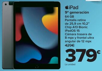 Carrefour Ipad 9ª generación oferta