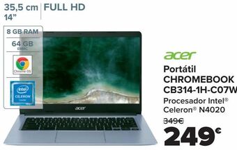 Carrefour Acer portátil chromebook cb314-1h-c07w oferta