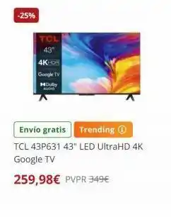 PC Componentes Televisores oferta