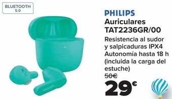 Carrefour Philips auriculares tat2236gr/00 oferta