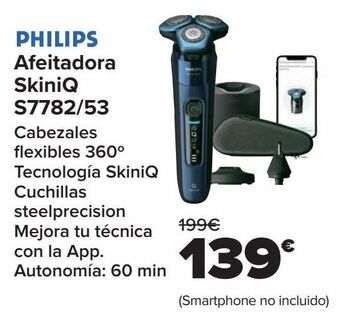 Carrefour Philips afeitadora skiniq s7782/53 oferta