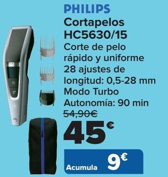Carrefour Philips cortapelos hc5630/15 oferta