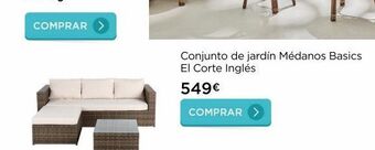 La tienda en casa Conjunto de jardín el corte inglés oferta