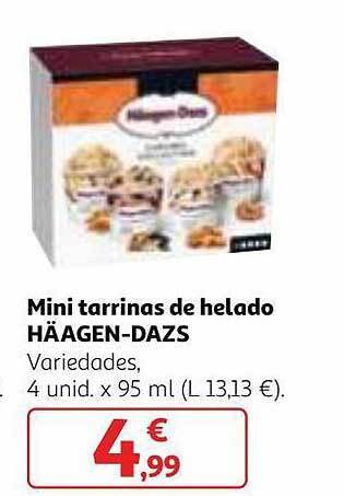 Alcampo Mini tarrinas de helado häagen-dazs oferta