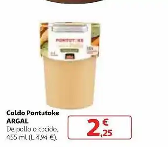 Alcampo Caldo pontutoke argal oferta