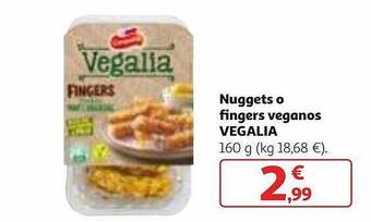Alcampo Nuggets o fingers veganos vegalia oferta