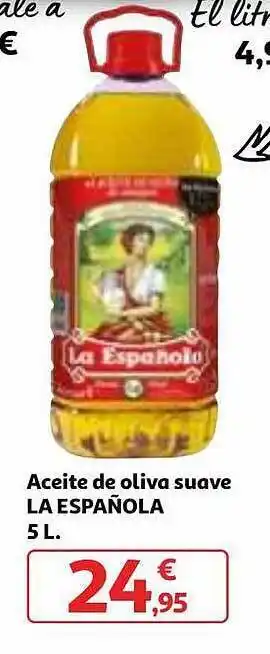 Alcampo Aceite de oliva suave la española oferta