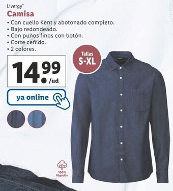 Lidl Camisa livergy oferta