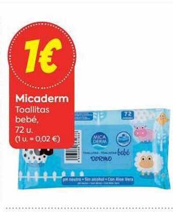 Suma Supermercados Micaderm toallitas bebé oferta
