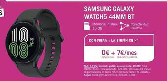 Yoigo Samsung galaxy watch5 44mm bt oferta