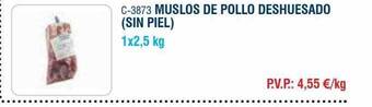 Abordo Muslos de pollo deshuesado sin piel oferta