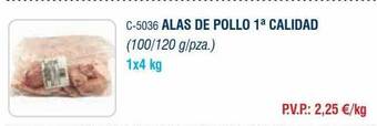 Abordo Alas de pollo 1a calidad oferta