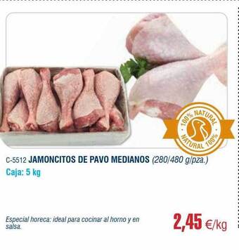 Abordo Jamoncitos de pavo medianos oferta