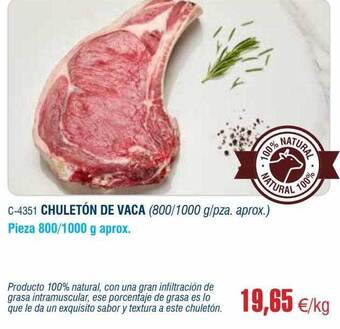 Abordo Chuletón de vaca oferta