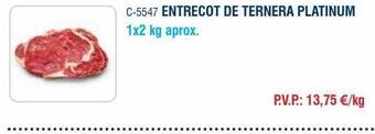 Abordo Entrecot de ternera platinum oferta