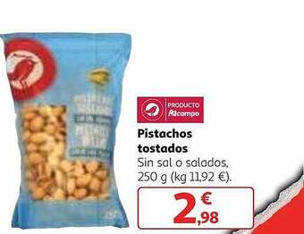 Alcampo Pistachos tostados oferta