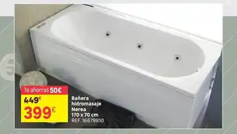 Leroy Merlin Bañera hidromasaje nerea 170 x 70 cm oferta