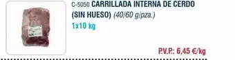 Abordo Carillada interna de cerdo sin hueso oferta