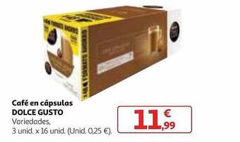 Alcampo Café en cápsulas dolce gusto oferta