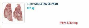 Abordo Chuletas de pavo oferta