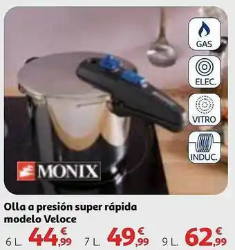 Alcampo Olla a presión super rápida modelo veloce monix oferta