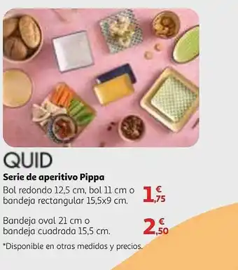 Alcampo Quid serie de aperitivo pippa oferta