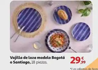 Alcampo Vajilla de loza modelo bogotá o santiago oferta