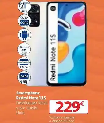 Alcampo Smartphone redmi note 11s oferta