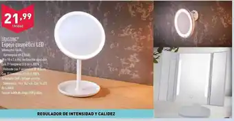 ALDI Lightzone espejo cosmético led oferta