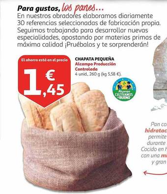 Alcampo Chapata pequeña oferta
