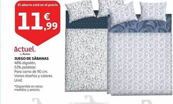 Alcampo Actuel juego de sábanas oferta