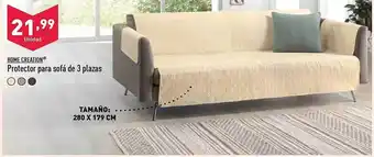ALDI Home creation protector para sofá de 3 plazas oferta
