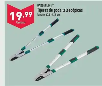 ALDI Gardenline tijeras de poda telescópicas oferta