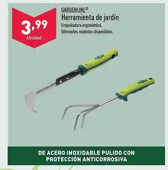 ALDI Gardenline herramienta de jardín oferta