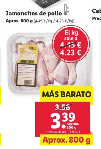 Lidl Jamoncitos De Pollo oferta