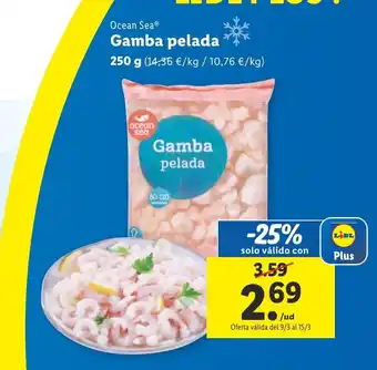 Lidl Gamba pelada oferta