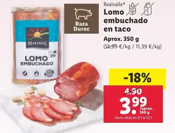 Lidl Lomo Embuchado En Taco oferta