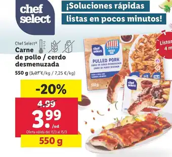 Lidl Carne De Pollo /Cerdo Desmenuzada oferta