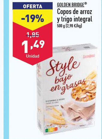 ALDI Copos De Arroz Y Trigo Integral oferta