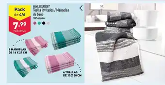 ALDI Toalla Invitados/ Manoplas oferta